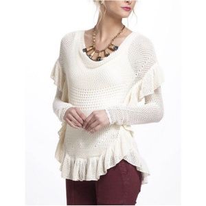 Anthropologie Angel of the North Crochet Top